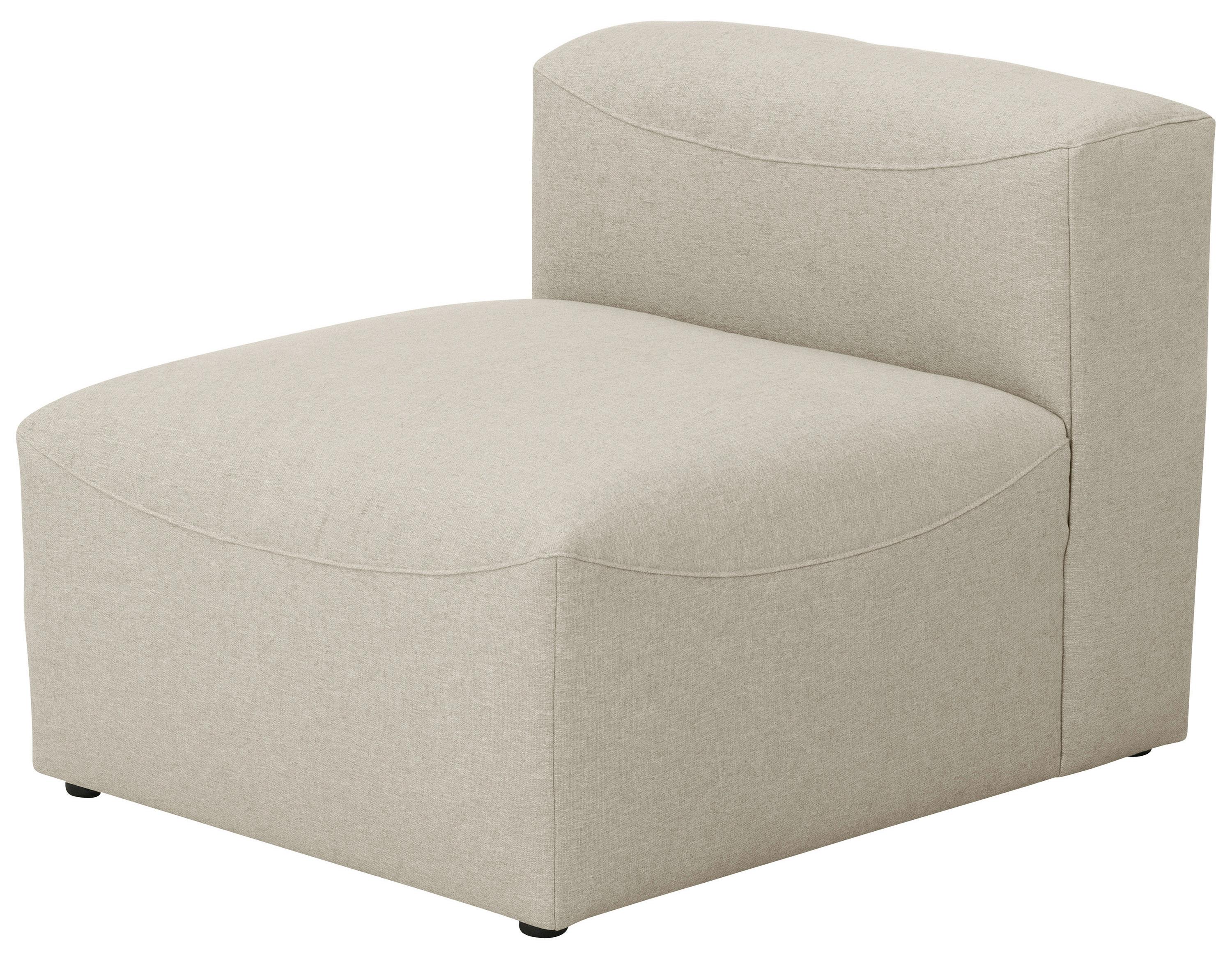 Sofaelement Lena Creme Flachgewebe - Creme, Design, Textil (75/73/100cm) - Max Winzer