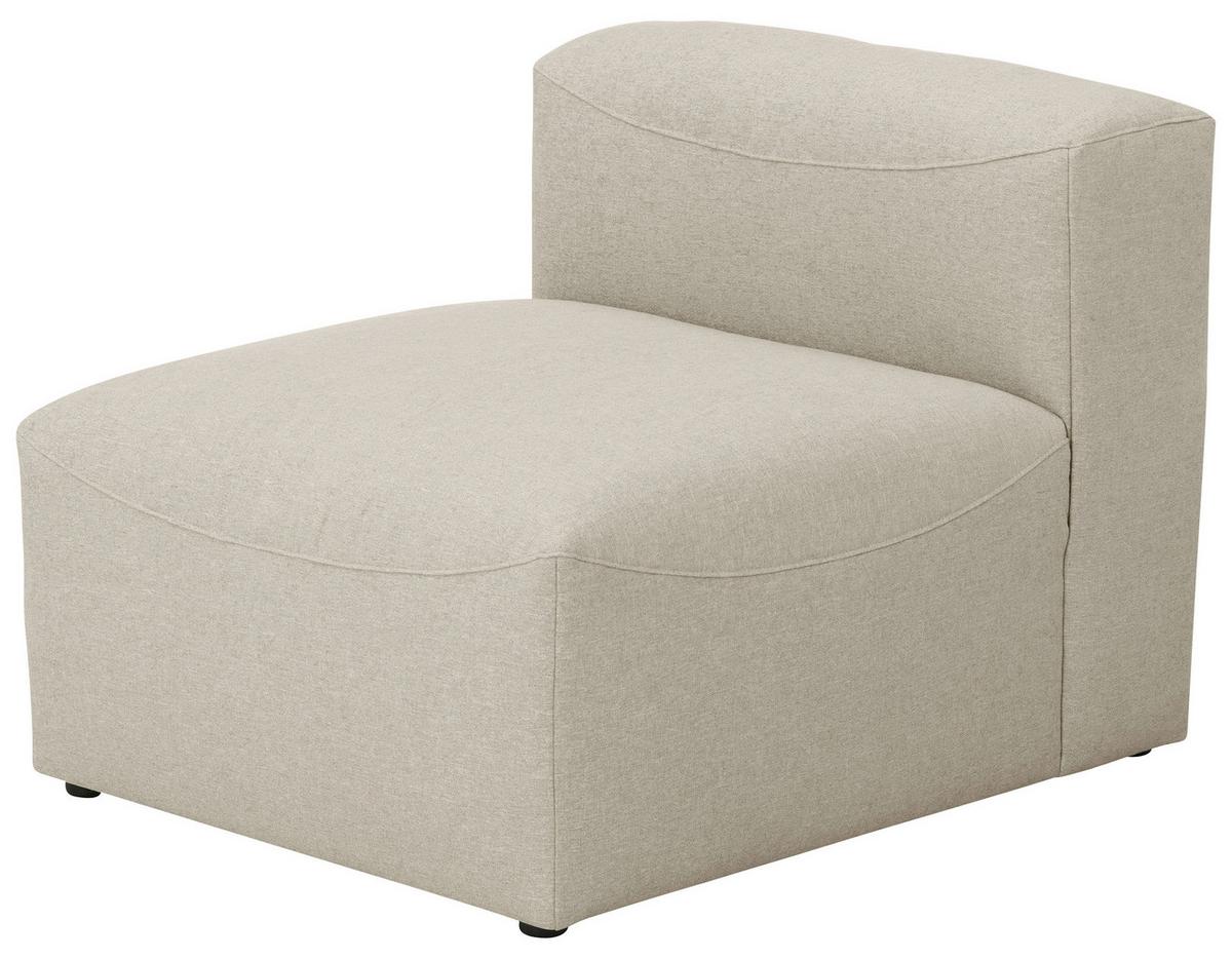 Sofaelement Lena Creme Flachgewebe - Creme, Design, Textil (75/73/100cm) - Max Winzer