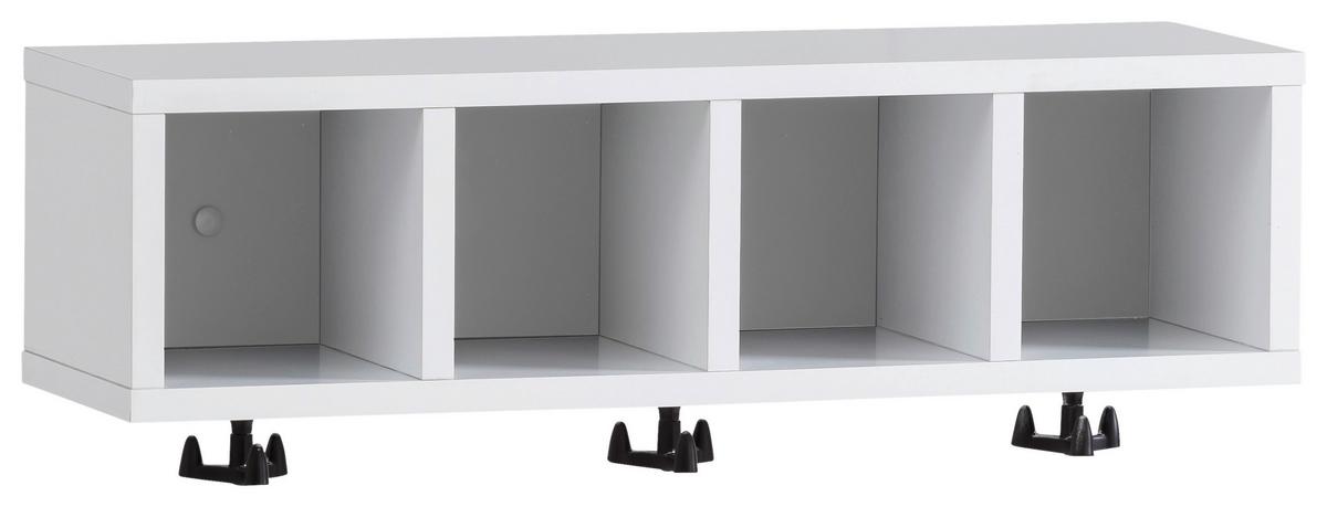 Wandregal Balto - Weiß, MODERN, Holzwerkstoff (60/200/17,6cm) - MID.YOU