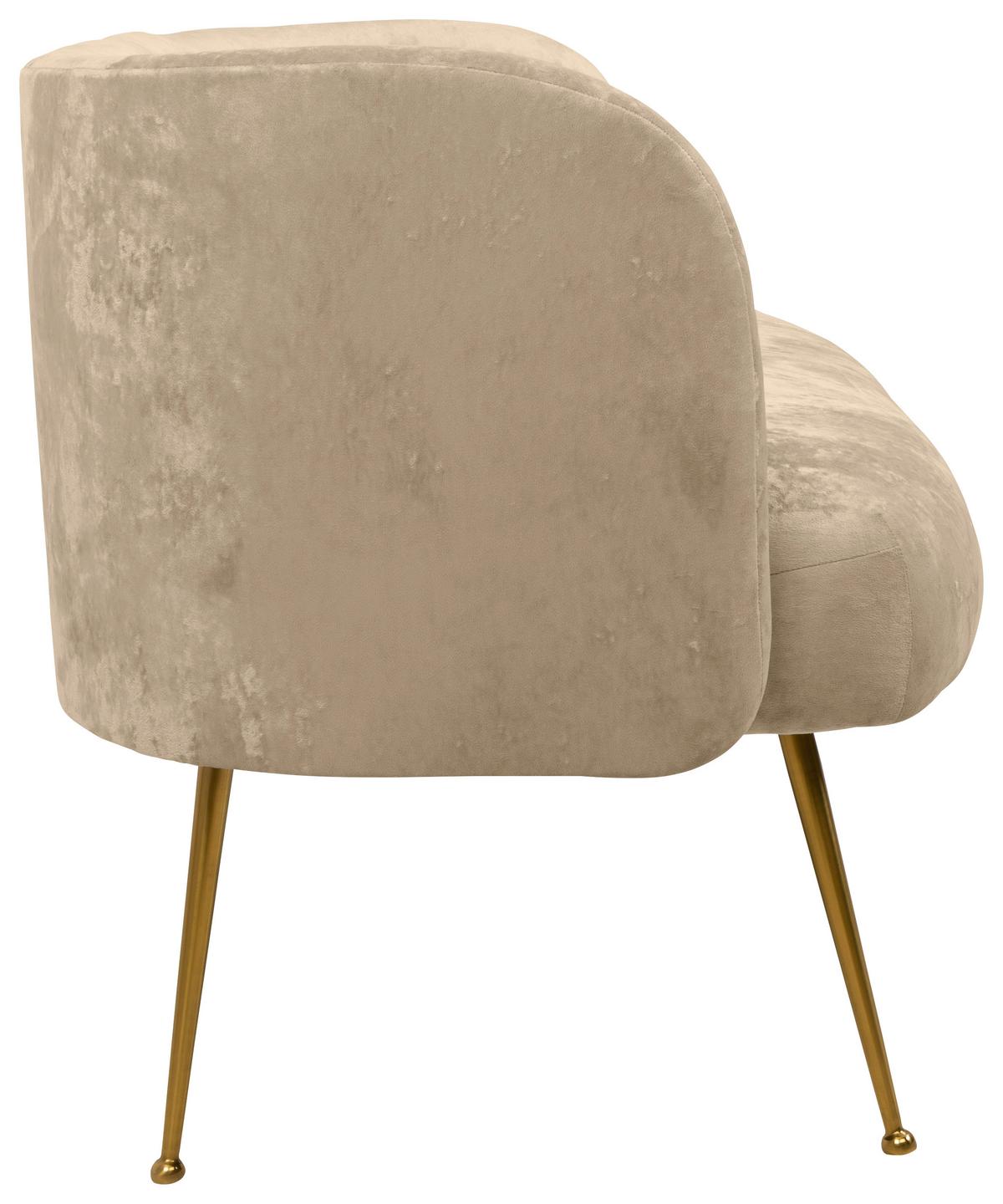 2-Sitzer-Sofa Cloe Beige - Beige, KONVENTIONELL, Textil (126/77/70cm) - MID.YOU