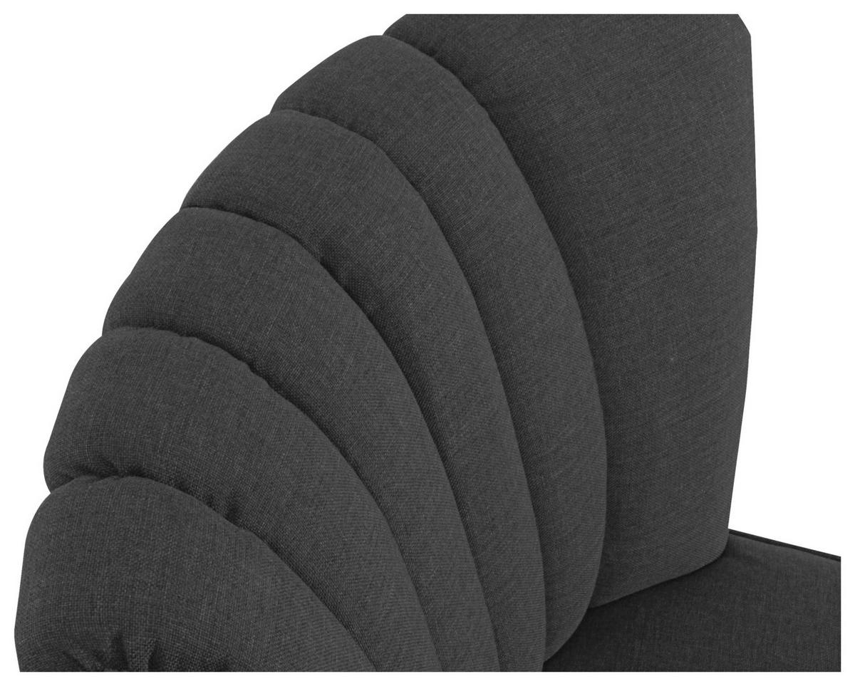 Polsterstuhl Alessandro Schwarz, Holz-Beine - Nussbaumfarben/Schwarz, Design, Textil (70/80/66cm) - Max Winzer