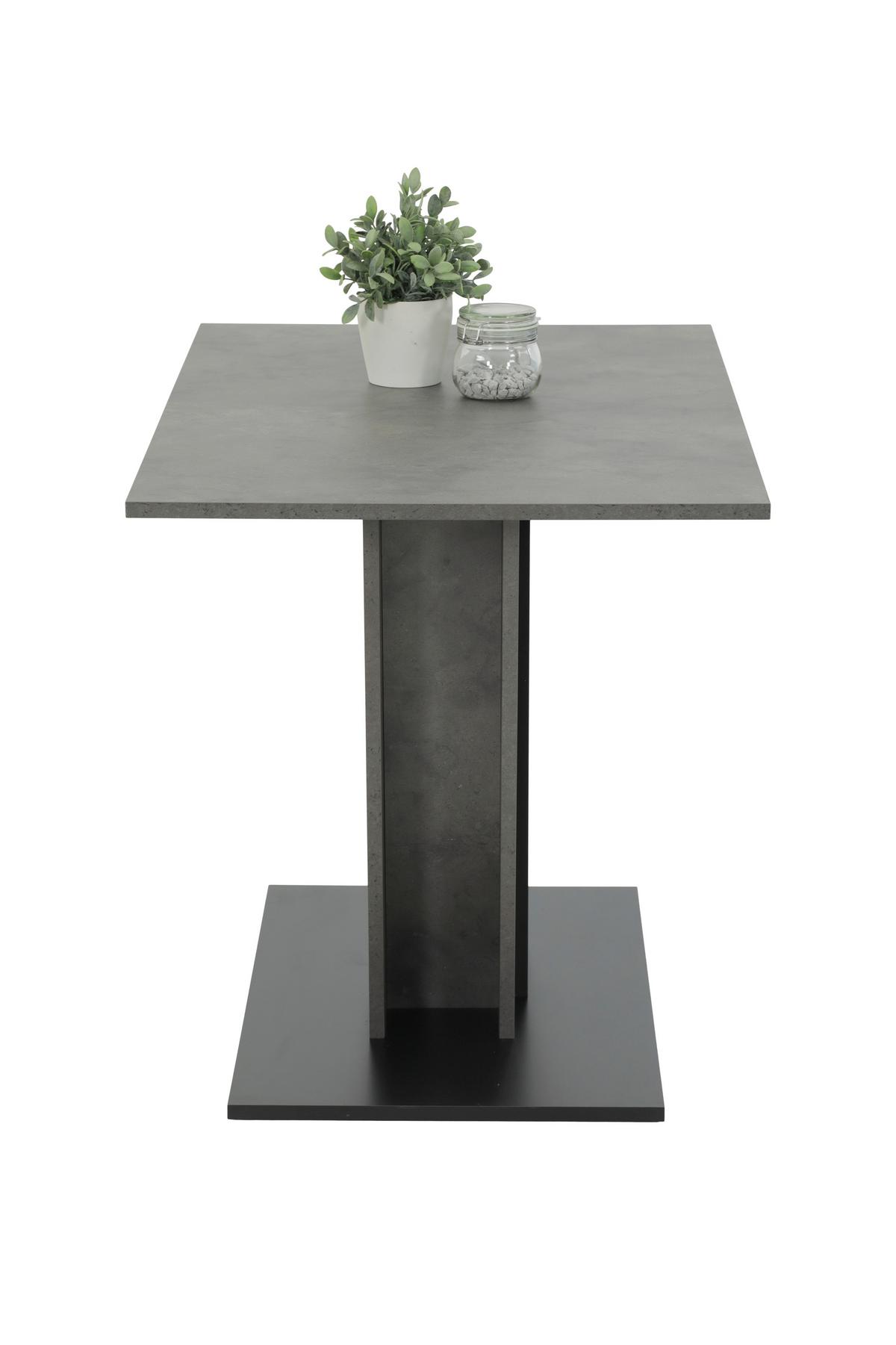 Tischgruppe Elbe G - Dunkelgrau/Anthrazit, MODERN, Holzwerkstoff/Textil (110/76/70cm) - MID.YOU