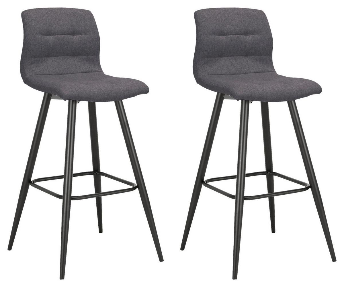 Tischgruppe Tg Nele-Simone - Alteiche/Anthrazit, MODERN, Holzwerkstoff/Textil (80/104/60cm) - MID.YOU