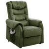 Fernsehsessel Nino Dunkelgrün B: 76 Cm - Dunkelgrün/Schwarz, Design, Textil (76/106/94cm) - Livetastic
