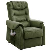 Fernsehsessel Nino Dunkelgrün B: 76 Cm - Dunkelgrün/Schwarz, Design, Textil (76/106/94cm) - Livetastic
