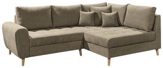 Eck-Sofa in Sandfarben