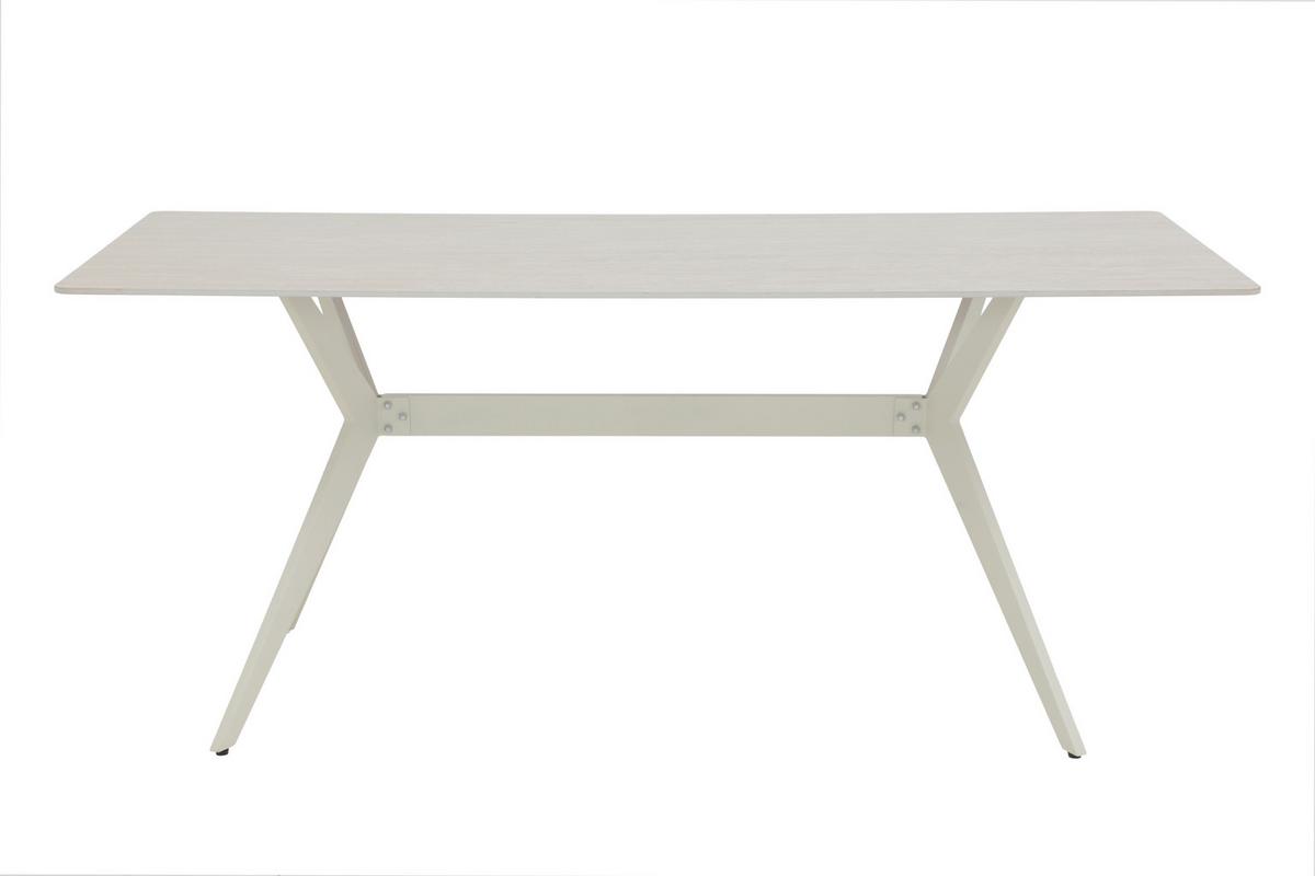 Esstisch Paccino II T - Beige/Weiß, MODERN, Stein/Metall (90/180/76cm) - MID.YOU