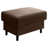 Hocker Cavoli, Braun B: 76 cm - Schwarz/Braun, MODERN, Textil (76/46/55cm) - Livetastic