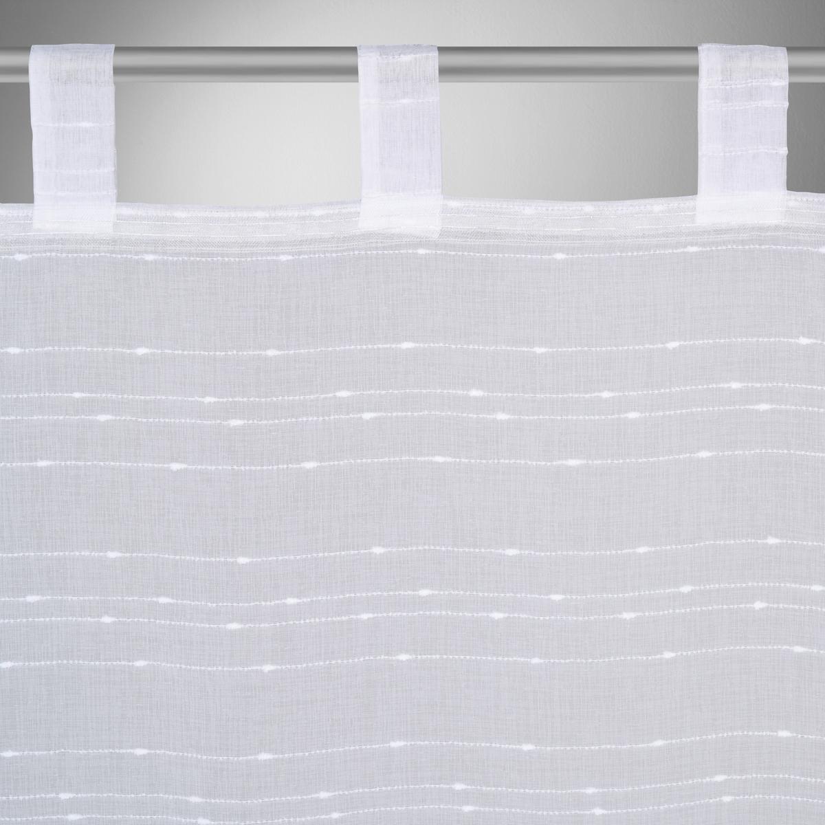 ZÁVĚS S POUTKY IDA - bílá, Konvenční, textil (135/245cm) - Based