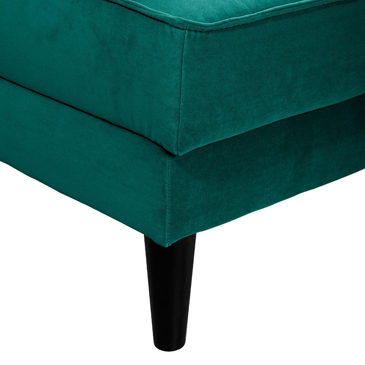 Eckschlafsofa Lumber Jack Petrol S: 264x203 Cm - Wengefarben/Petrol, MODERN, Textil (264/203cm) - Trendmanufaktur