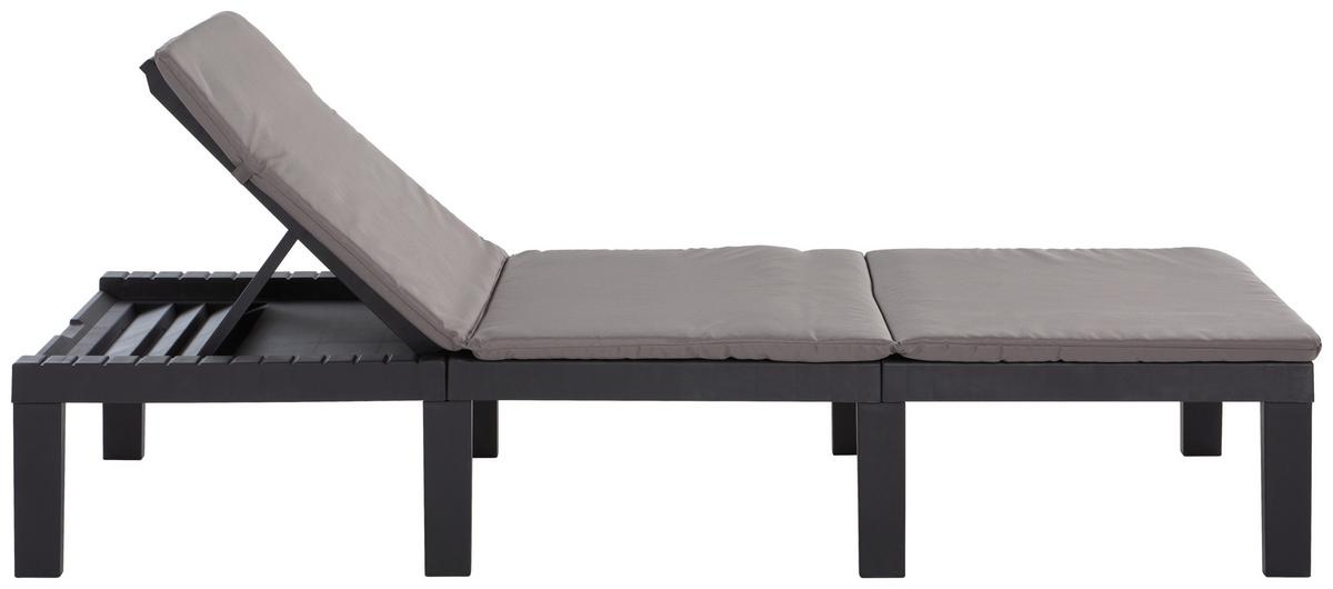 Balkonset Duetto 8 Teilig - Anthrazit, Basics, Kunststoff (65/78/195cm)