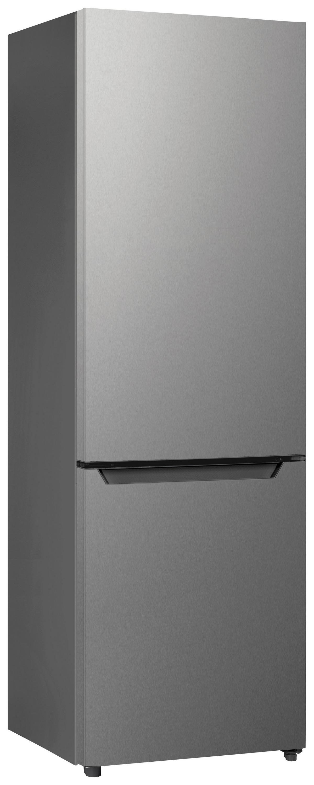 KÜHL-GEFRIER-KOMBINATION Silberfarben B: 54cm - Silberfarben, Basics, Glas/Kunststoff (54/176/55cm) - Respekta
