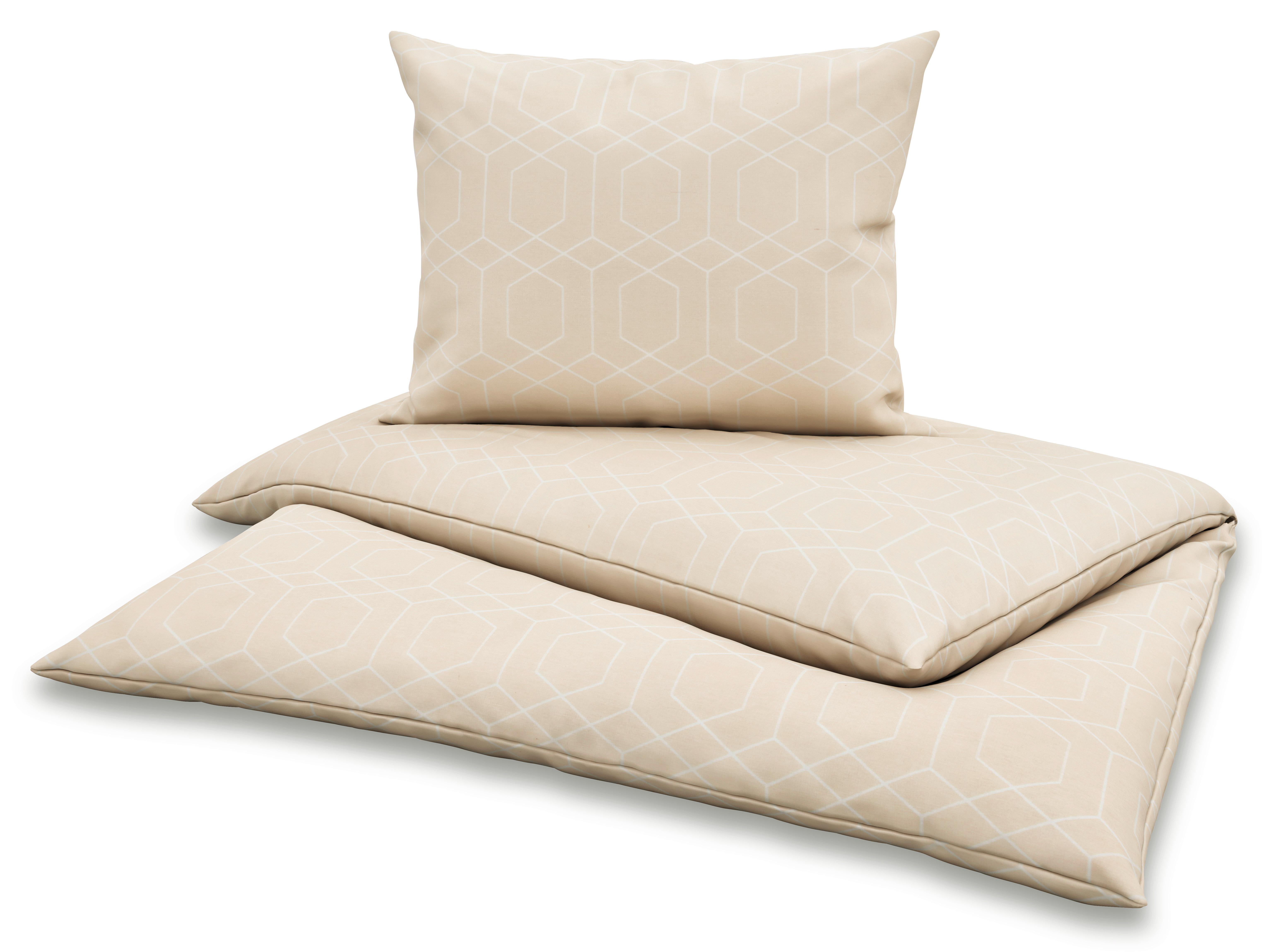 Bettwäsche Alexia - Beige, MODERN, Textil - Luca Bessoni