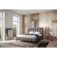 Polsterbett Magic Schlammfarben 180x200 cm - Schlammfarben/Schwarz, MODERN, Holz/Holzwerkstoff (180/200cm) - MID.YOU
