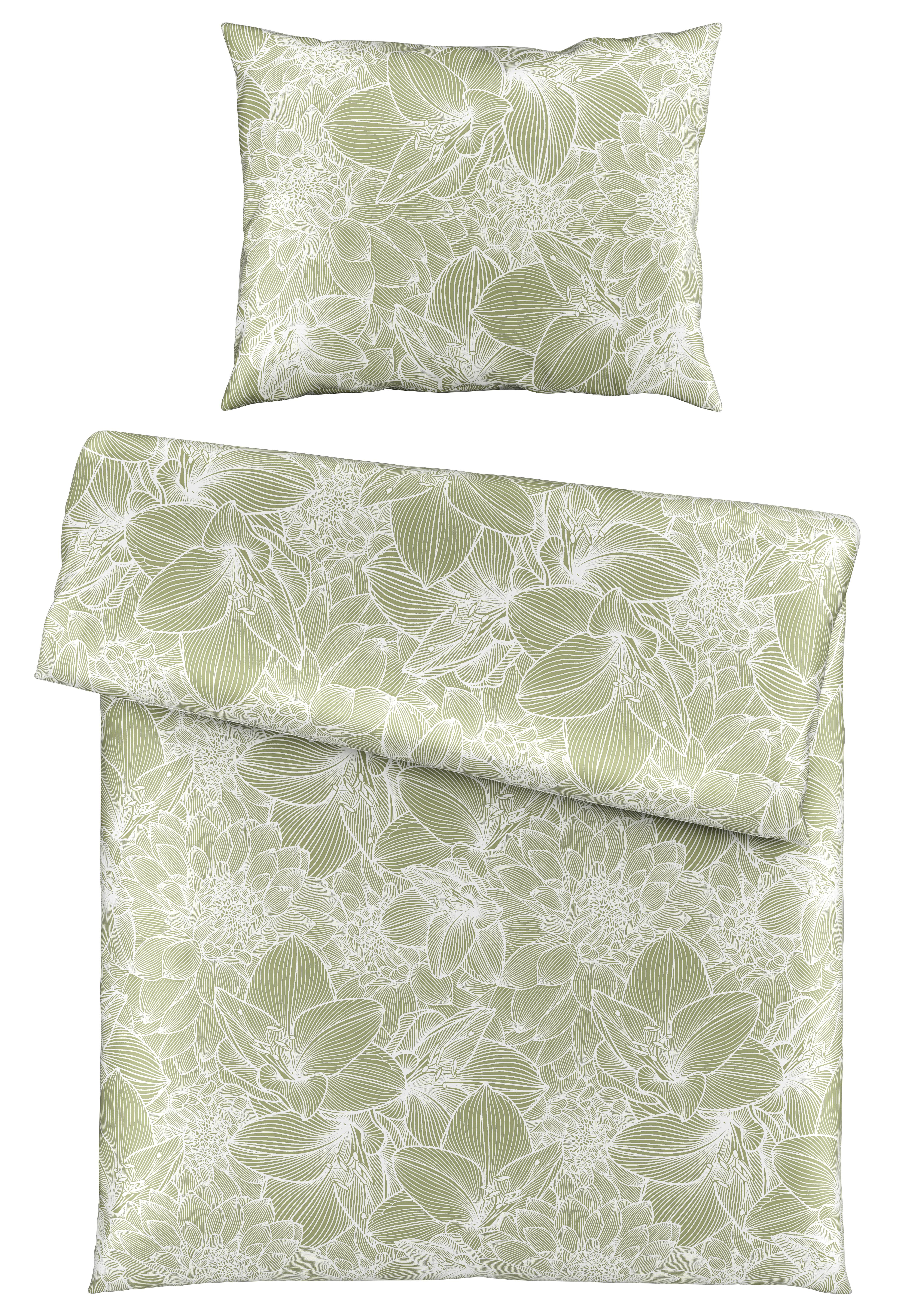 Povlečení Larissa, 140/200cm, Zelená - zelená, Konvenční, textil (140/200cm) - Premium Living