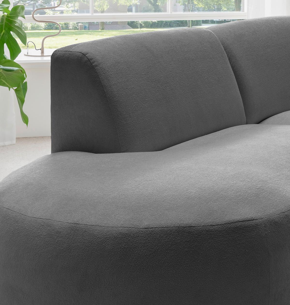 Ecksofa Jesi, Anthrazit S: 182x276 Cm - Anthrazit/Schwarz, MODERN, Textil (182/276cm) - Livetastic