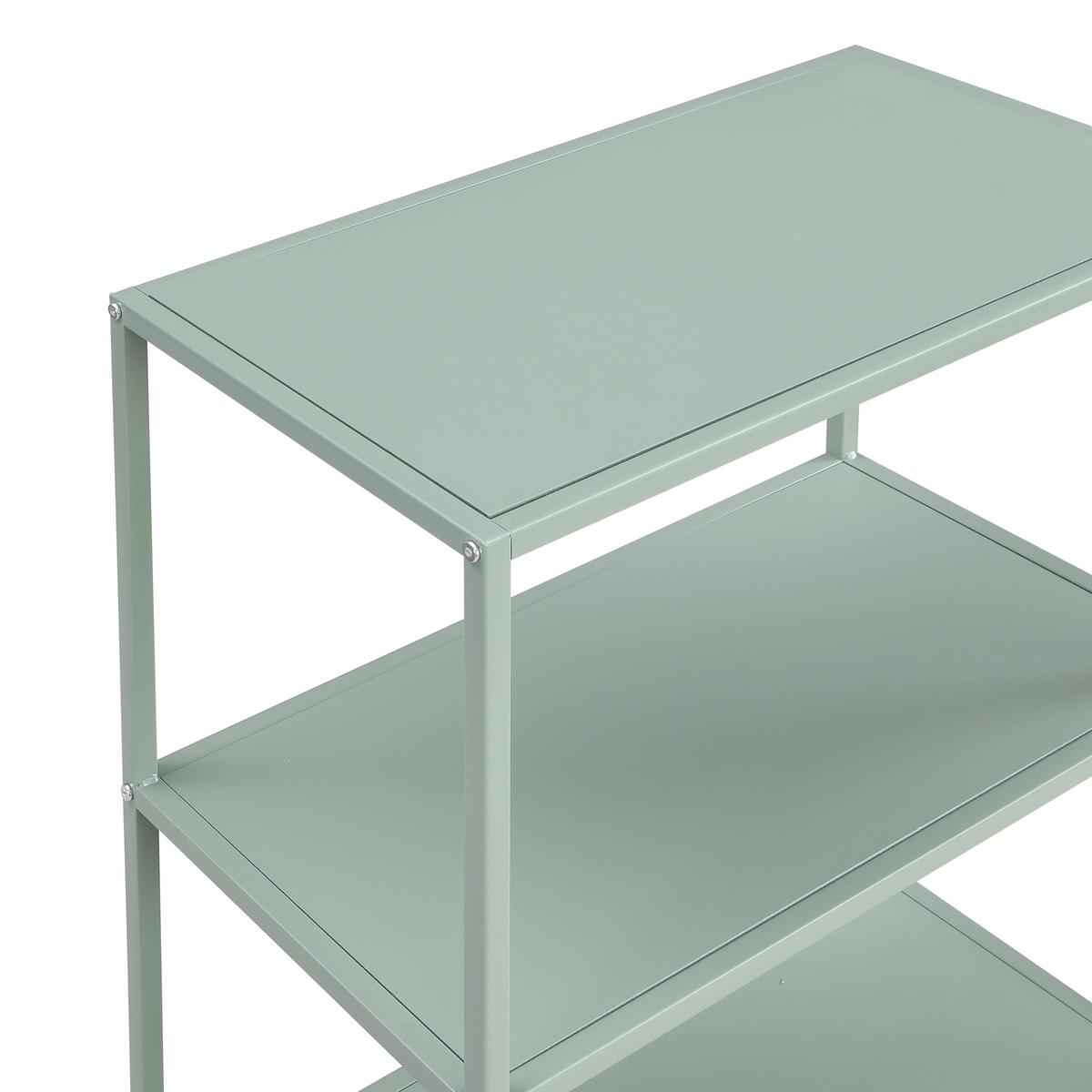 Regál HAVANNA, zelená - zelená, Modern, kov/kompozitné drevo (60/113/33cm) - Mömax