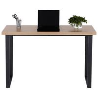 Schreibtisch B 120cm H 60cm Michaela Eichefarben/schwarz - Eichefarben/Schwarz, MODERN, Holzwerkstoff/Metall (120/60/75cm) - MID.YOU