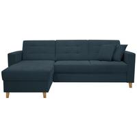 Rohová sedačka BJORN, obojstranná, tm.modrá ženilka - petrolejová/prírodná farba, Design, drevo/textil (160/231cm) - Luca Bessoni