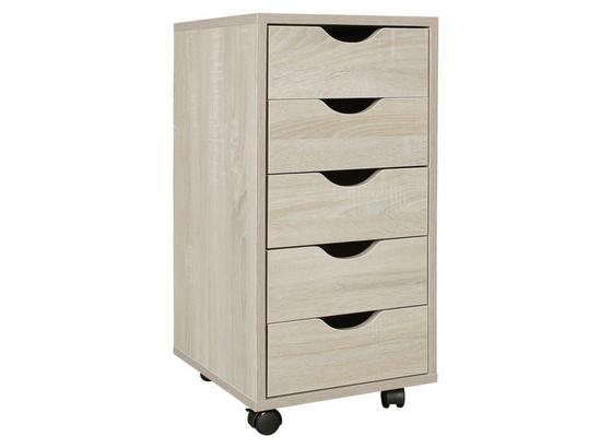 Rollcontainer Mina B: 33 cm Eiche Dekor - Eichefarben, MODERN, Holzwerkstoff/Kunststoff (33/68/38cm) - Livetastic Rollcontainer Mina B: 33 cm Eiche Dekor - Eichefarben, MODERN, Holzwerkstoff/Kunststoff (33/68/38cm) - Livetastic