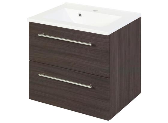 Waschtischkombi Mailand 60 cm Eiche Dekor - Eichefarben/Weiß, MODERN, Holzwerkstoff/Kunststoff (60/54/47cm) Waschtischkombi Mailand 60 cm Eiche Dekor - Eichefarben/Weiß, MODERN, Holzwerkstoff/Kunststoff (60/54/47cm)