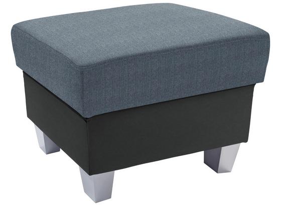 Sedacia Kocka Portland - modrá/svetlosivá, Konvenčný, kov/drevo (68/43/47cm) - Ombra Sedacia Kocka Portland - modrá/svetlosivá, Konvenčný, kov/drevo (68/43/47cm) - Ombra