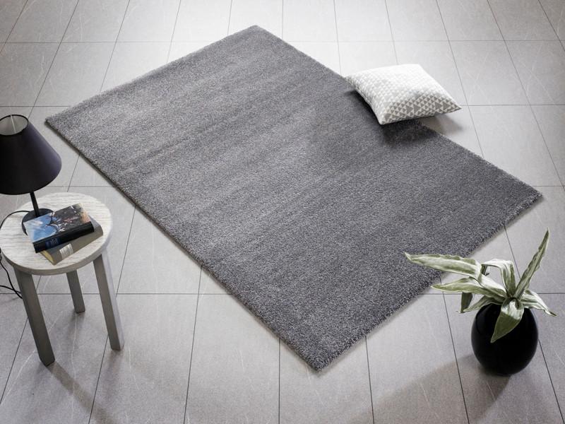 Hochflorteppich Dunkelgrau Bellevue 200x290 cm - Dunkelgrau, Basics, Textil (200/290cm) - Novel
