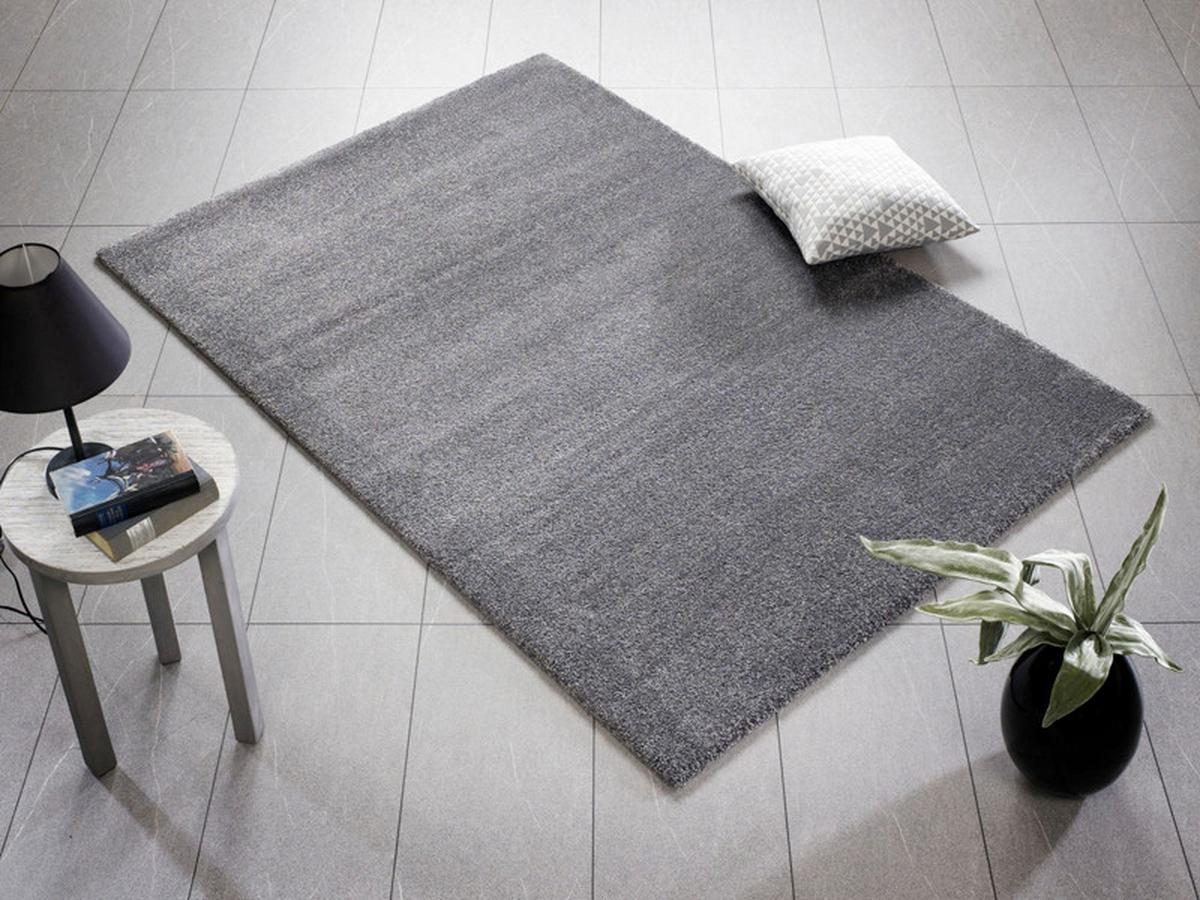 Hochflorteppich Dunkelgrau Bellevue 200x290 cm - Dunkelgrau, Basics, Textil (200/290cm) - Novel