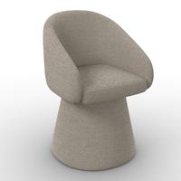 STOLIČKA S PODRÚČKAMI MAIA - sivá, Modern, kov/textil (60/84,5/59cm) - Bessagi Home