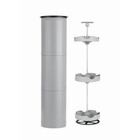 Flaschenkühler Outdoor D: 20 cm - Grau, LIFESTYLE, Kunststoff/Metall (20/90cm)