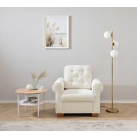 Sessel Arles, Creme 02 B: 93 Cm - Buchefarben/Creme, Design, Textil (93/89/82cm) - MID.YOU