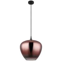 Függőlámpa 15548h2g Maxy - fekete/rézszínű, Design, üveg/fém (40/120cm) - Globo