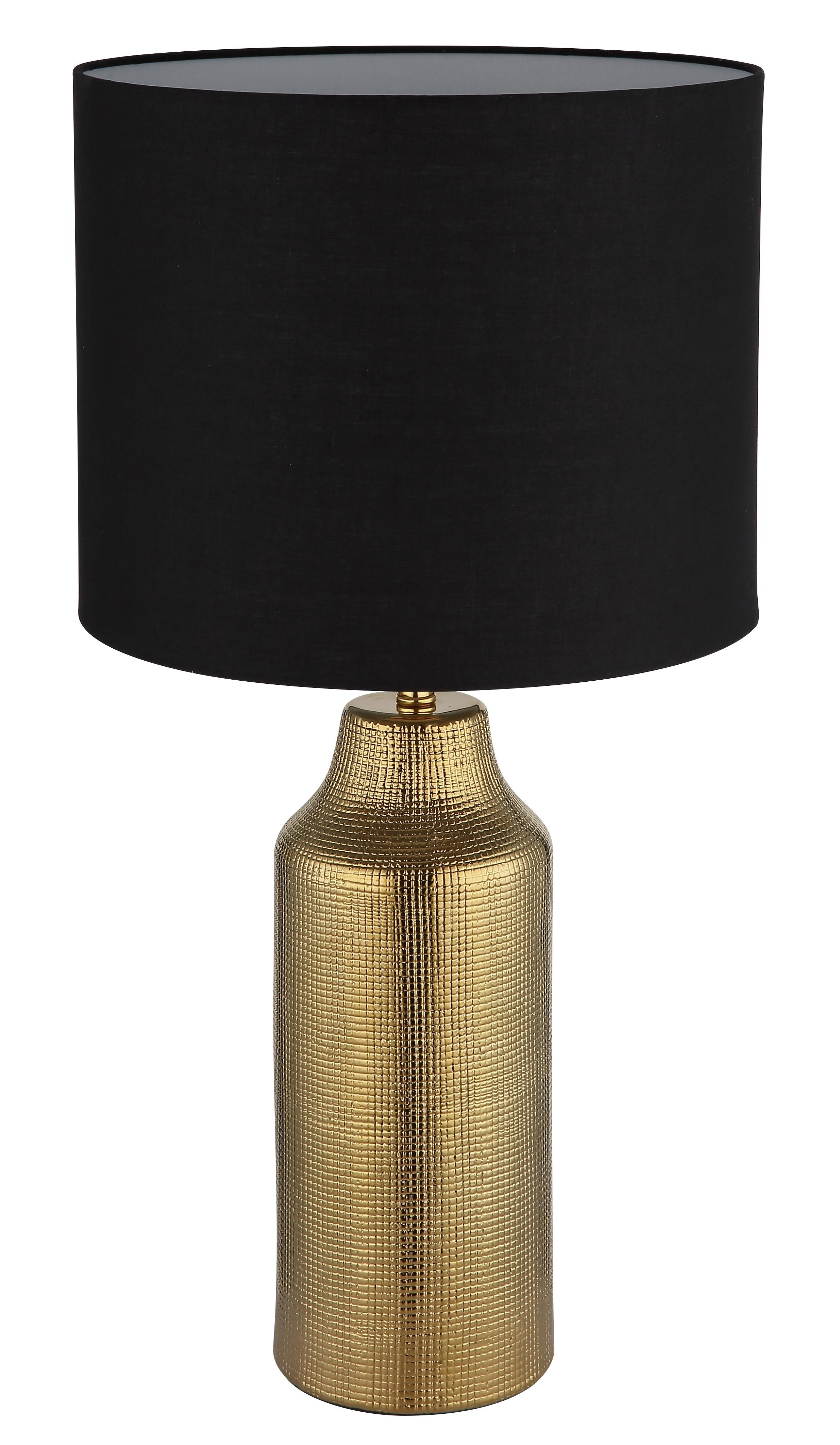 Tischleuchte 21736g Elden - Goldfarben/Schwarz, Basics, Keramik/Kunststoff (30,5/61cm) - Globo