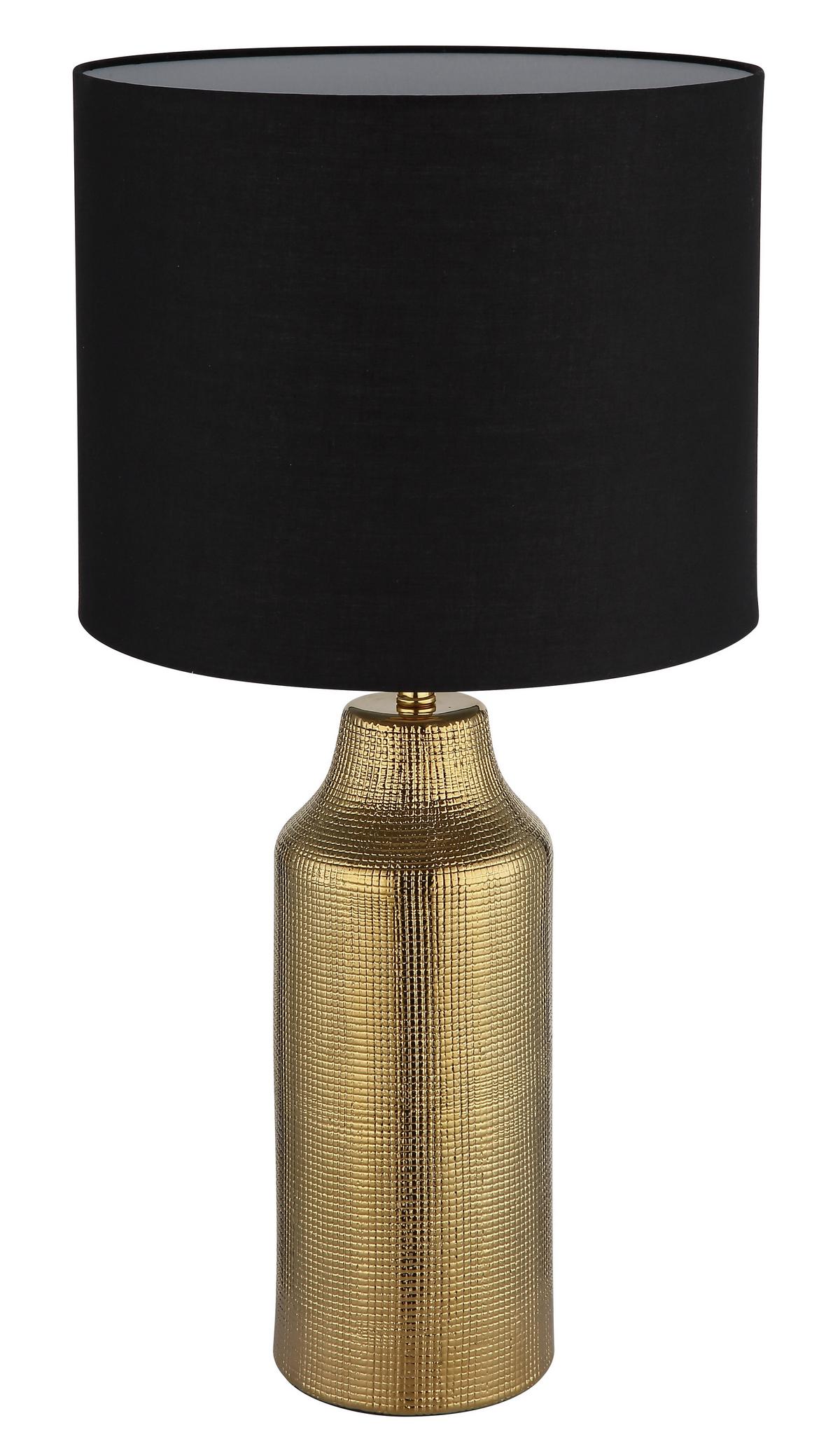 Tischleuchte 21736g Elden - Goldfarben/Schwarz, Basics, Keramik/Kunststoff (30,5/61cm) - Globo