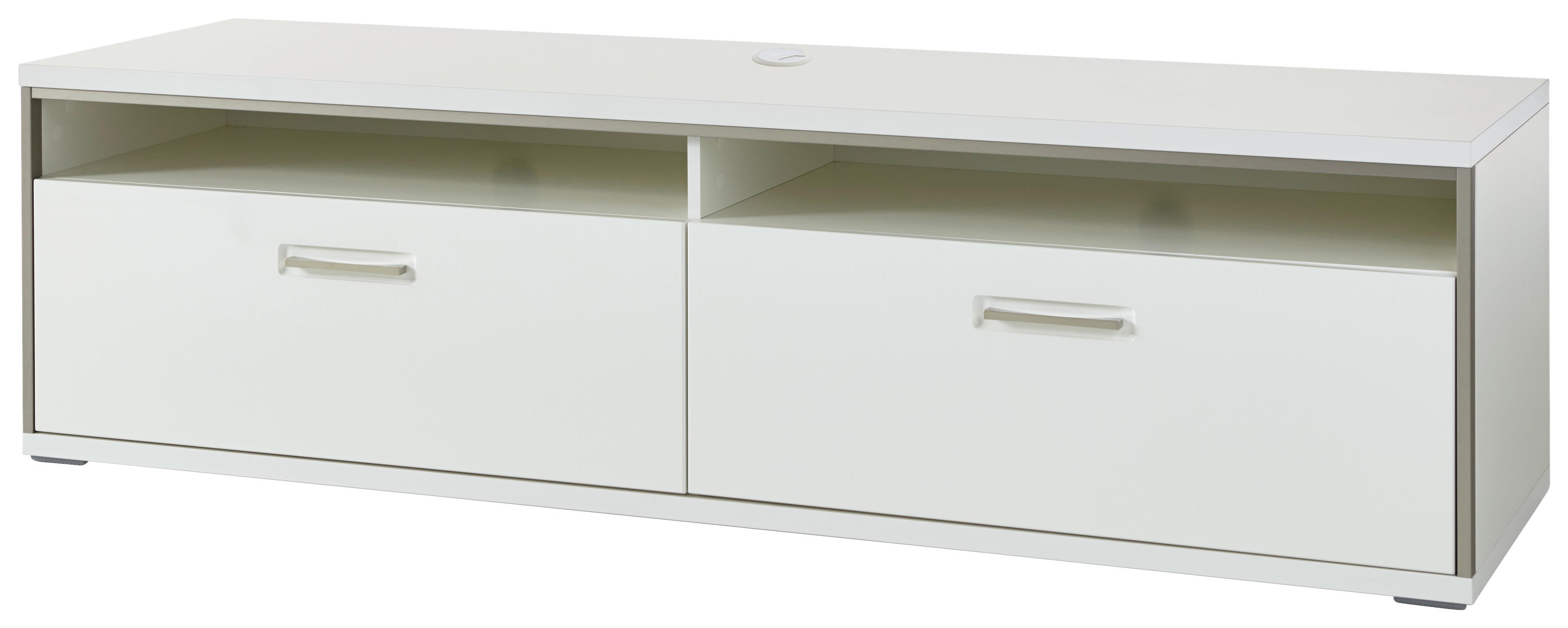 Tv-element Trento B: 184 Cm Silberfarben/weiß