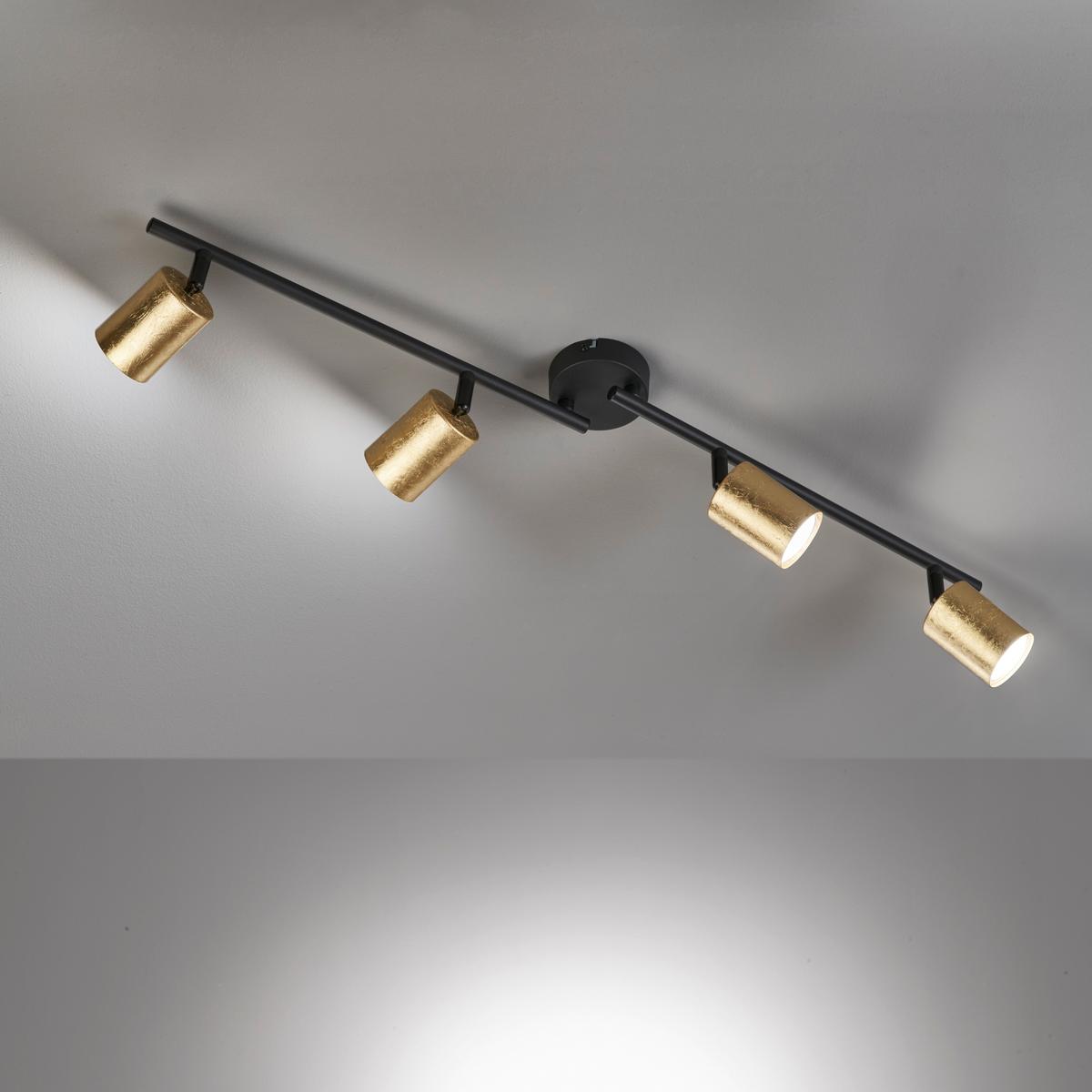 LED-Strahler 21439 Vano - Goldfarben/Schwarz, Design, Metall (79/8/13cm) - Fischer & Honsel