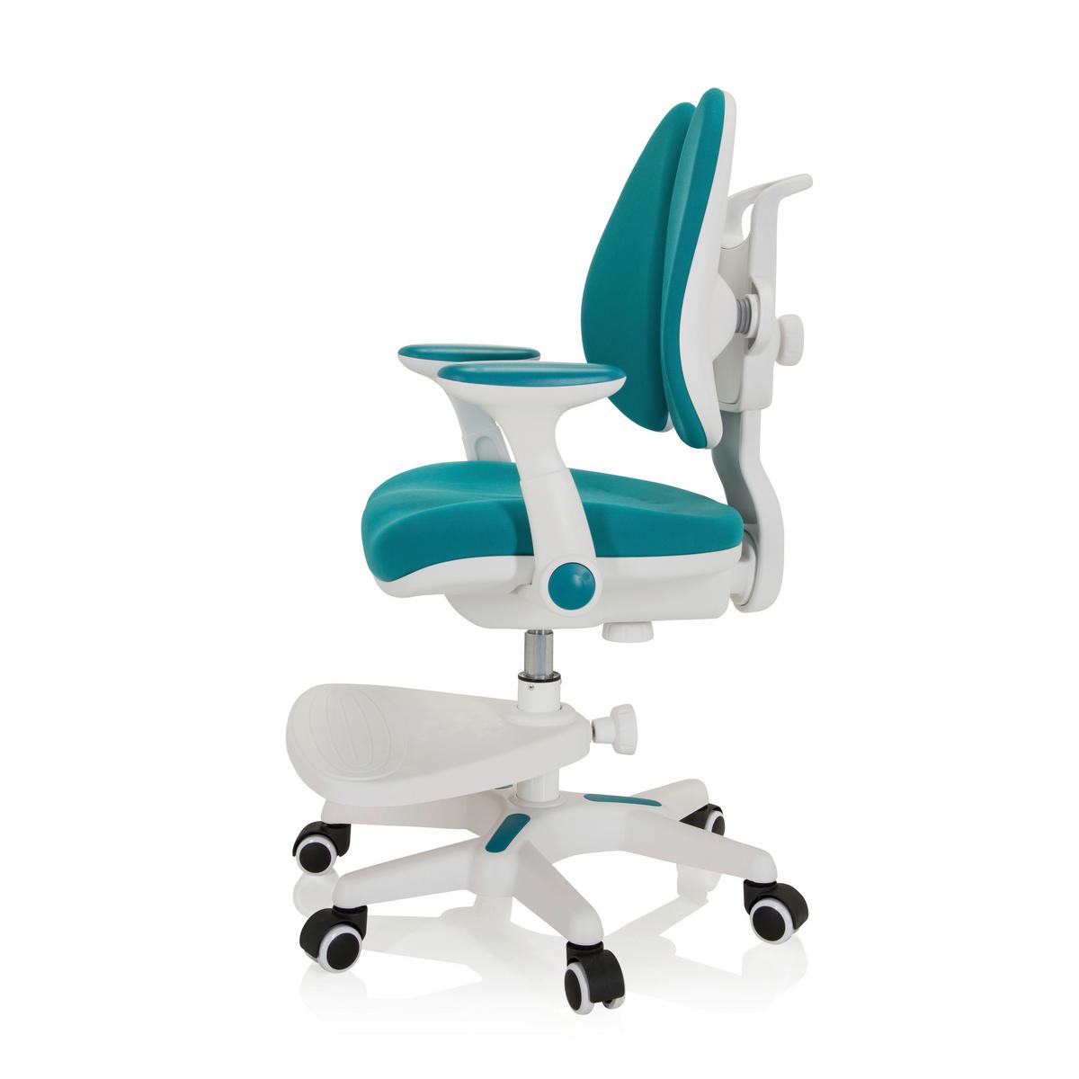 Jugenddrehstuhl Kid Wing Blau/Weiß Bis 80 Kg - Blau/Weiß, MODERN, Kunststoff/Textil (56/88/52cm) - MID.YOU