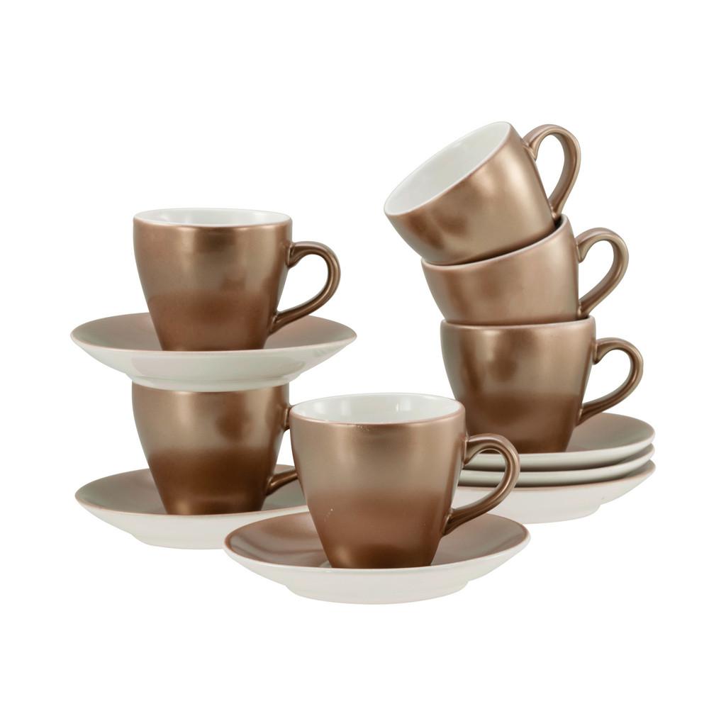 Tassenset Golden Days Weiß, Goldfarben