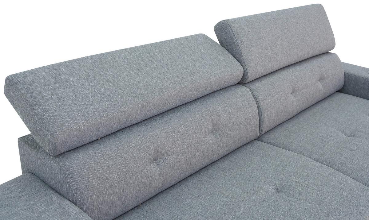 Kanapéágy Malcolm Hellgrau - világosszürke, Basics, textil (236/79-100/90cm) - MID.YOU