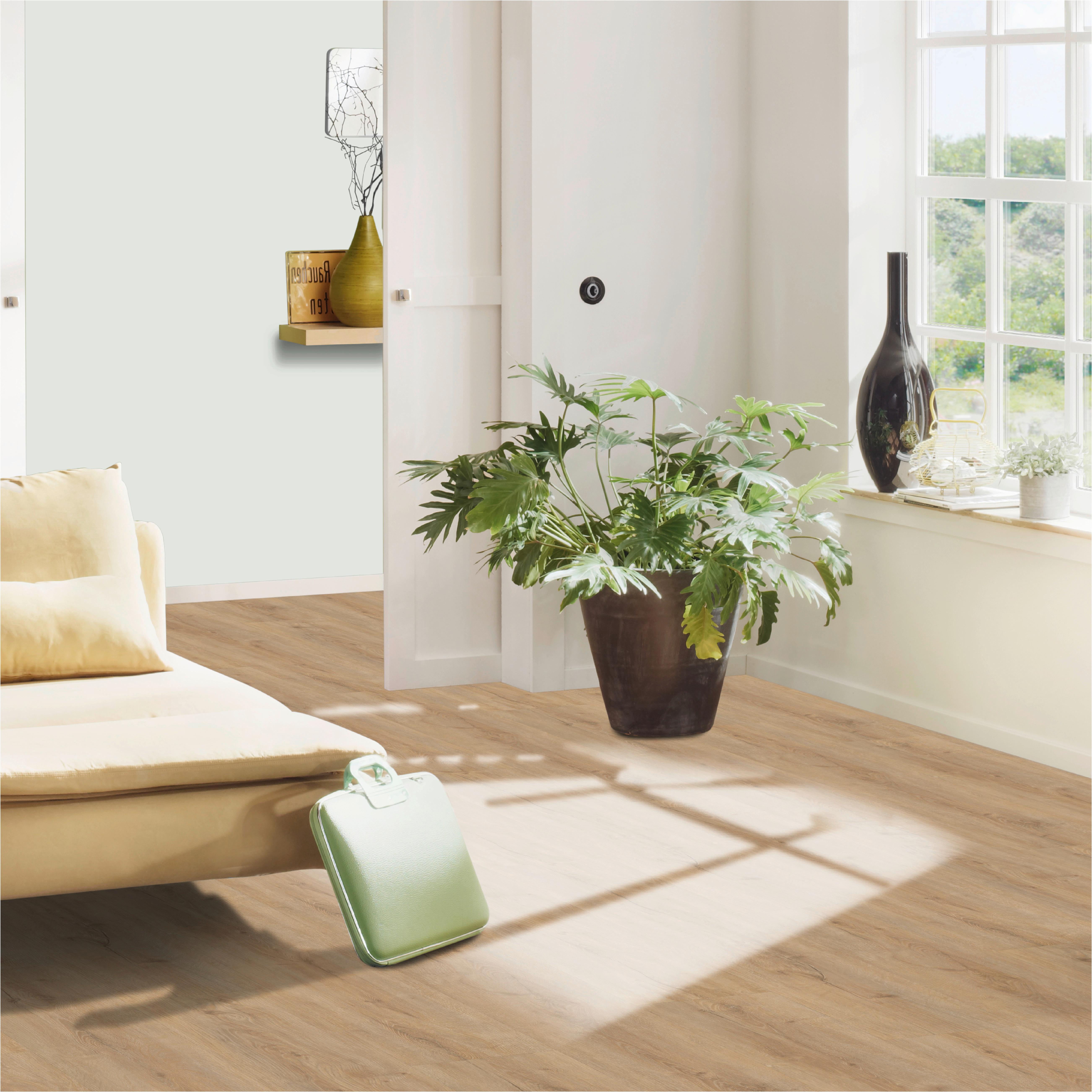 Designboden Eichefarben /Hellbraun Landhausdiele Stärke 3,8mm - Hellbraun/Eichefarben, Basics, Kunststoff (122/22.8/0.38cm)
