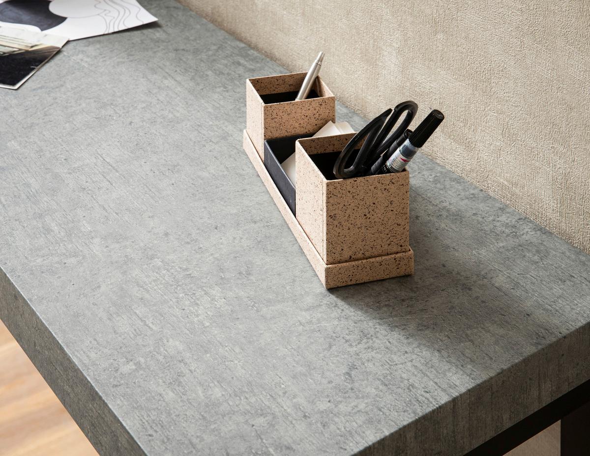 Konsolentisch Grau L: 120 cm - Schwarz/Grau, Design, Holzwerkstoff/Metall (120/40/76cm) - MID.YOU