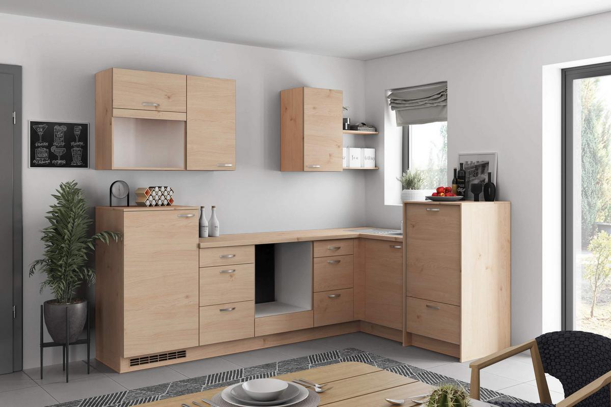 Eckküche Plan - Wildeiche, MODERN, Holzwerkstoff (280/178cm) - Express