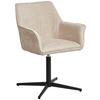 Armlehnstuhl Pat Beige, Sitzfl. 360° Drehbar - Beige/Schwarz, KONVENTIONELL, Holz/Textil (60/86.5/61cm) - MID.YOU