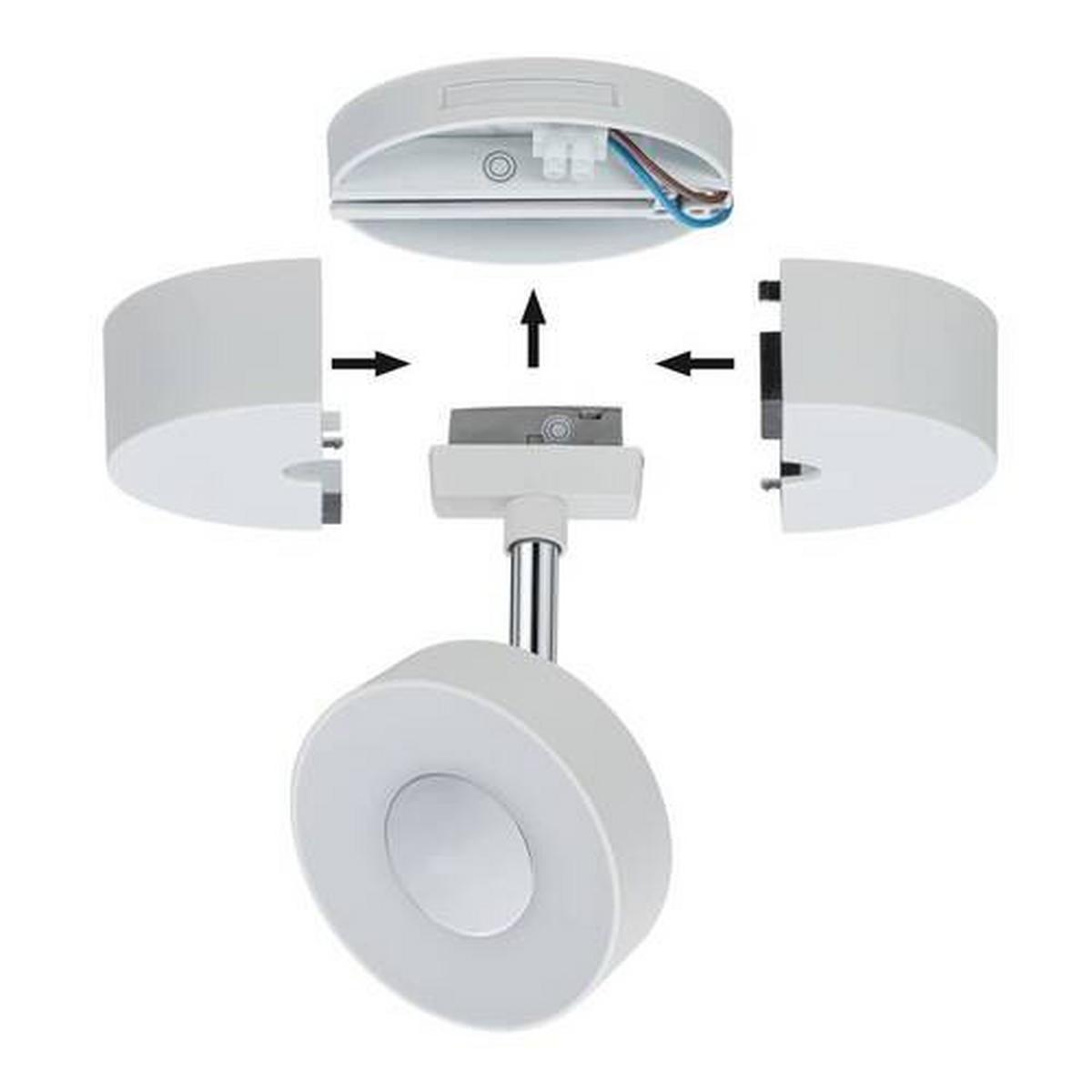 Schienensystem Urail Strahler Aufhängung 96821 in Weiß - Weiß, Basics, Kunststoff (10/3,55cm) - Paulmann