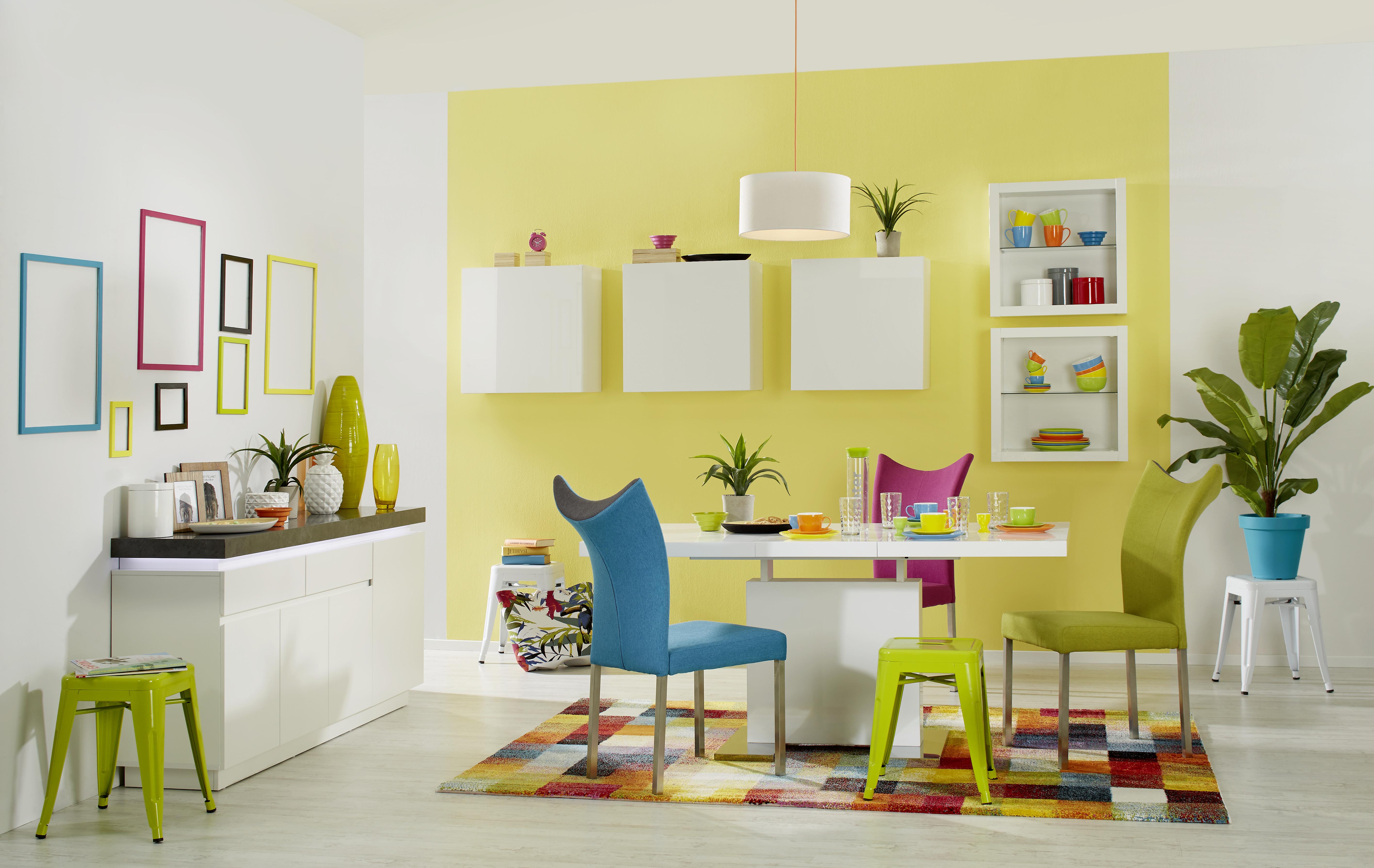 Výsuvný Stůl Campino - bílá/barvy chromu, Moderní, kov/kompozitní dřevo (120-160/80/76cm) - Premium Living