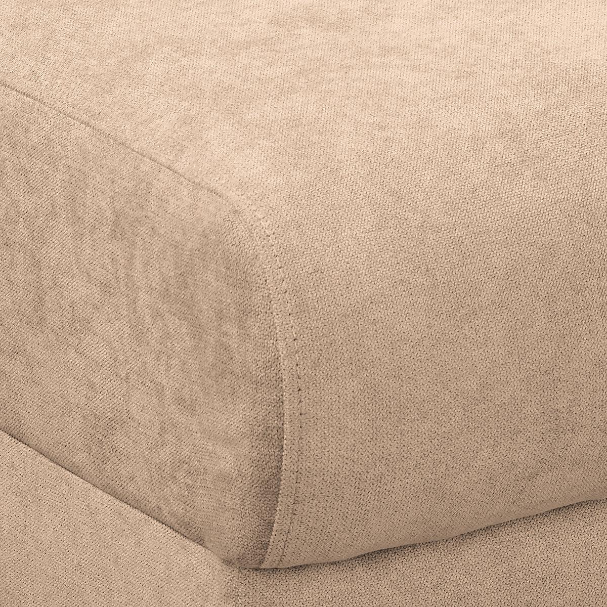 Ecksofa Beata Beige S: 230x150 cm - Wengefarben/Beige, Design, Textil (230/150cm) - Livetastic