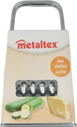 Négyoldalú Reszelő Inox - fém (9.2/15.5/7.1cm)