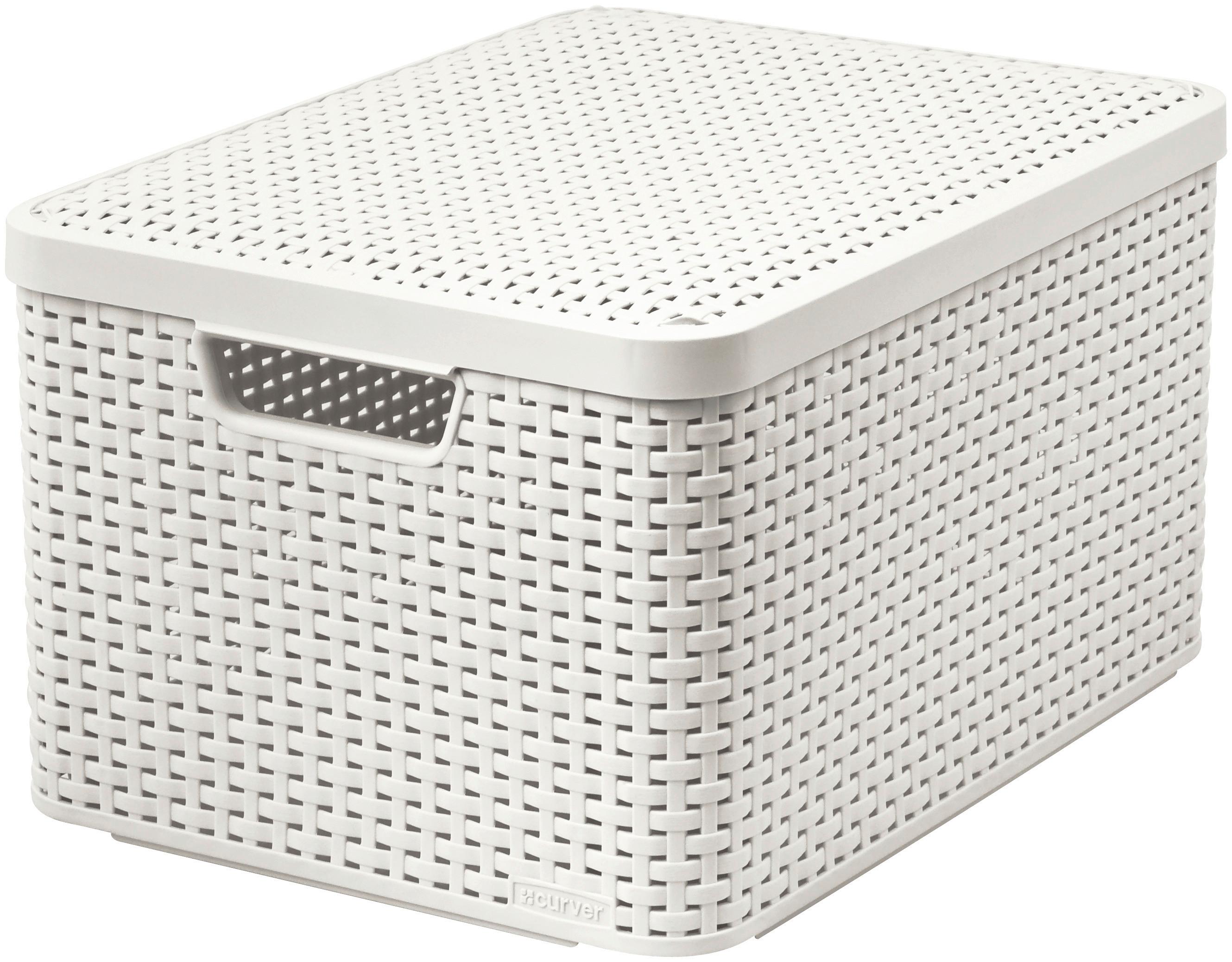 Kosár És Tető Krém Színben - krémszínű, Konventionell, műanyag (33/24,8/44,5cm) - Curver