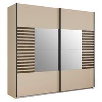 Schwebetürenschrank Barea Champagner Eiche Dekor - Eiche dunkel/Champagner, MODERN, Holzwerkstoff (226/210/62cm) - Rauch Möbel