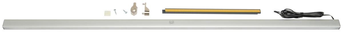 Kleiderstange Unit L: 87,1 Cm Alufarben Mit Led-Beleuchtung - Alufarben, MODERN, Metall (87,1cm) - Ondega